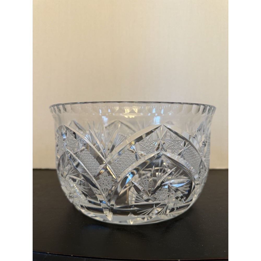 Vintage Deep Cut Glass‎ Bowl